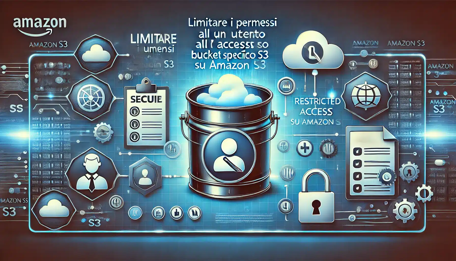 Limitare i permessi di un utente all’ accesso di un bucket specifico su Amazon S3